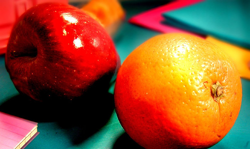 apple and orange