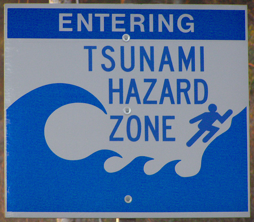 tsunami sign